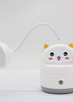 Светильник детский настольный неко-котик usb el-307q белый