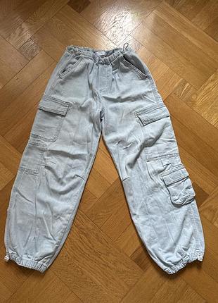 Джинси дитячі zara з накладними кишенями