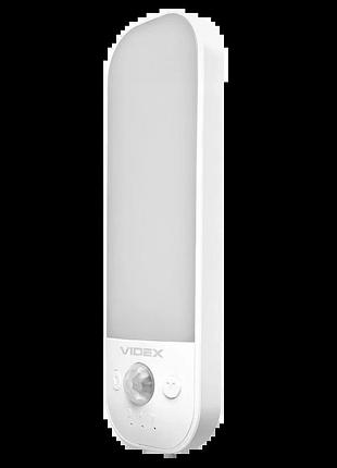 Світильник led акумуляторний з датчиком руху videx vl-nl014w-s