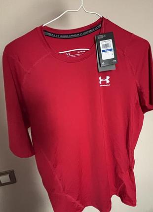 Оловіча компресійна футболка under armour андер армор heatgear compression сіра спортивна рашгард для залу бігу тренувань розмір xl оригінал