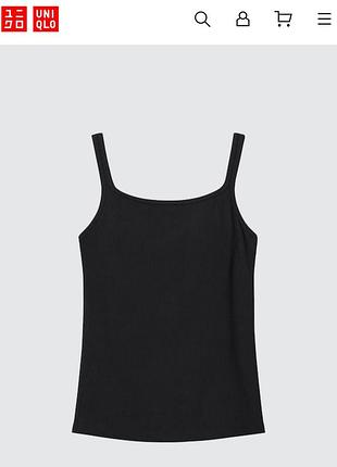 Майка топ с бра uniqlo