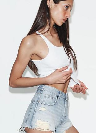 Оригінальні міні-шорти trf на високій посадці з нової колекції zara new original.