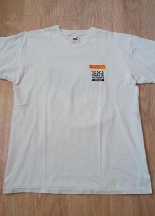 Футболка чоловіча fruit of the loom motorsport pirelli