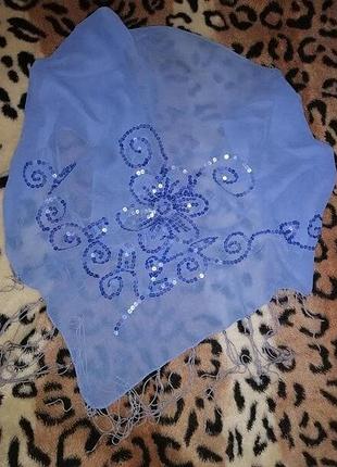 💙💙💙женский красивый платок, шаль с бахромой💙💙💙