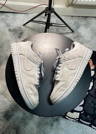 Nike dunk low premium vast gray замшеві кросівки 41 розмір