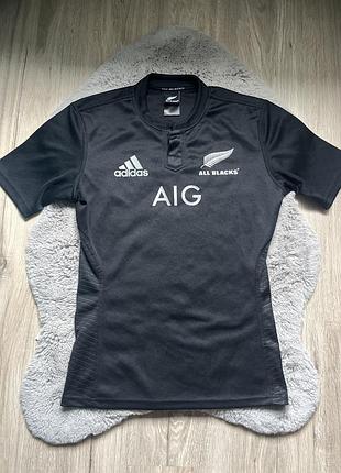 Чоловіча спортивна футболка регбийка adidas all blacks