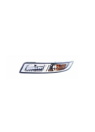 Фара передняя nissan almera classic (b10) 2006-2013 левая, обманка, с указателем, с лампами (py21w) depo 215-1672l-ae