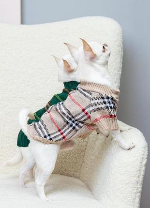 Светр в'язаний burberry беж y-365