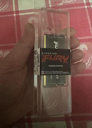 Sodimm ram ddr5 kingston fury impact 32gb 5600gz нові