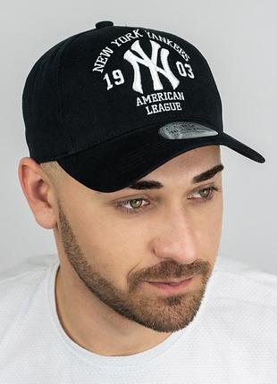Бейсболка трекерка пятиклинка мужская new york yankees (1557) braxton черный + белый 56-60