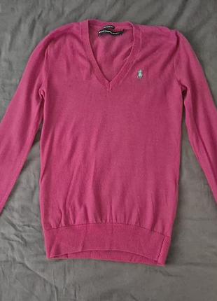 Свитер женский polo ralph lauren малиновый