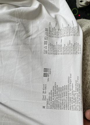 Uniqlo футболки airism m сіра біла