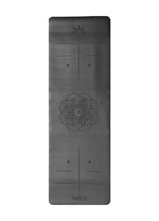 Коврик для йоги ganesh align amber black 183610,4 см