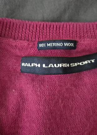 Светр жіночий polo ralph lauren малиновий 3