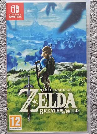 The legend of zelda: breath of the wild, б/у, русская версия, nintendo switch