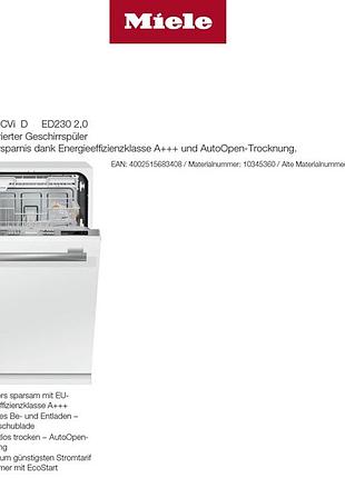 Вбудована посудомийна машина miele g 4880 scvi