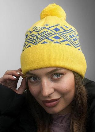Шапка «skier» (7217) braxton желтый + электрик 56-59
