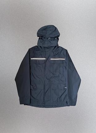 Вітрівка куртка чоловіча g-star raw weather gear techwear ripstop сіра на утяжках з капюшоном