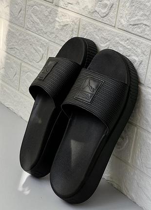Оригінальні тапочки на платформі puma platform slide, 40р