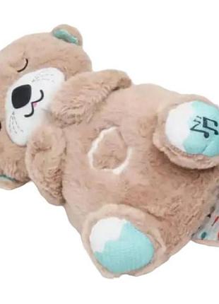 Игрушка мягкая успокаивающая дышащяя выдра на батарейках коричневая top shop ua_