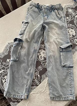 Джинси карго zara 8-9р 128-134см