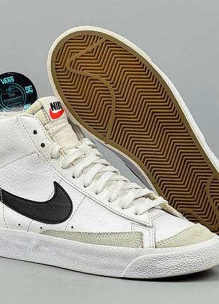 Nike blazer 77 mid кеды кеди кроссовки кросівки обувь взуття шкіра черевики демисезон ботинки кожа классика блейзер найк sb