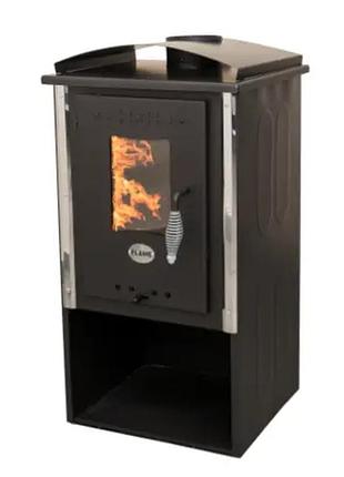 Сталева піч камін на дровах termosistem elegant eko premium 8 квт 50кг 450x350x1000мм (верхній димохід)