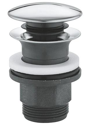 Донный клапан для раковины универсальный (из/без перелива) grohe 40824000 автоматический (сlick-сlack) (цвет хром) 1 1/4''