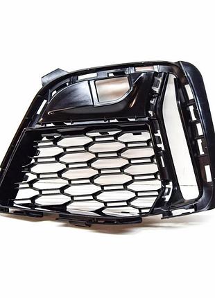 Решетка бампера bmw 3-series g20/g21 2019-2022, m-sport, наружная, левая, черный глянец, avtm, 51118075649, 181442927