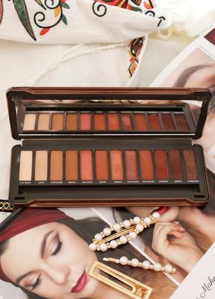 Палетка теней " все оттенки кофе" 12 оттенков