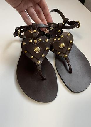 Шкіряні  сандалі tory burch