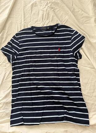 Смугаста футболка polo ralph lauren (custom slim fit)