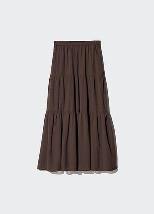 Tiered skirt міді спідниця uniqlo