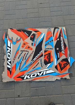 Графика kovi advance, наклейки на ковле адванс, наклейки kovi advance, графика на мотоцикл кови адванс