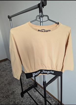 Футболка топ беж palm angels m