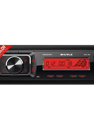 Автомагнітола shuttle sud387 (black/multicolor)usb/sd/знімальна панель/вт/пульт/усил.кач.звук/4х45w
