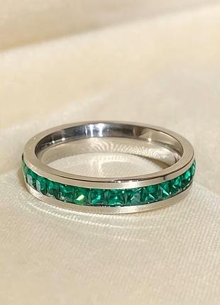 Кольцо "princess emerald"