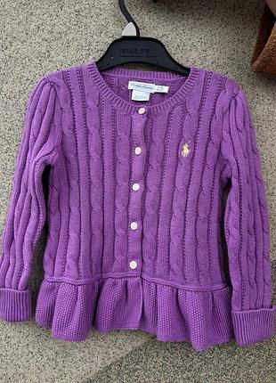 Кофта на ґудзиках polo ralph lauren 2/3 роки