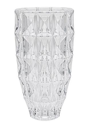 Ваза для квітів diamond 280 мм скляна bohemia