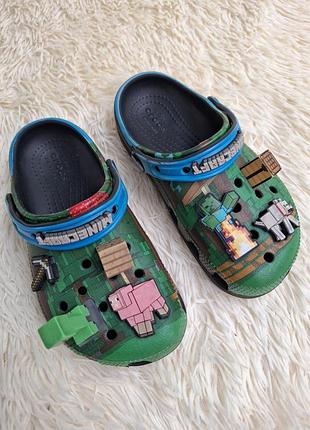 Детские crocs коллекции minecraft p.c12