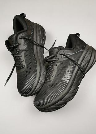 Кроссовки оригинал us9.5 hoka one one bondi 7 "black" 1110518 bblc