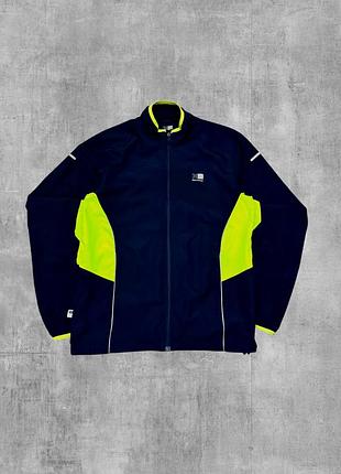 Вітровка karrimor оригінал синя спортивна куртка бігова каррімор неонова