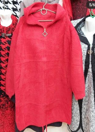 Шикарное пальто , кардиган с альпаки, размер универсальный.цвета внутри.5 фото