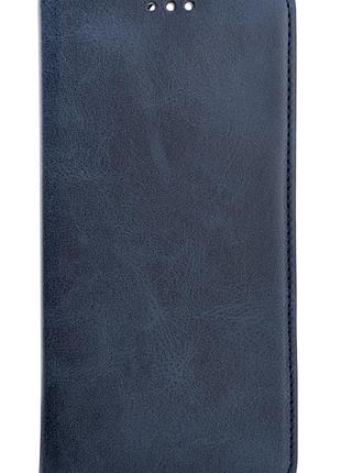 Чохол книжка leather case для tecno spark go 2024 (bg6) на магніті з підставкою синій