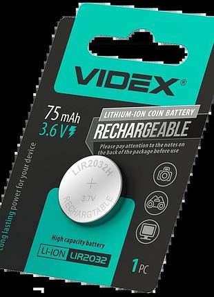 Аккумулятор литиевый videx lir2032 blister card