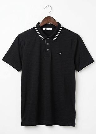 Поло calvin klein golf polo оригінал m-l чорне