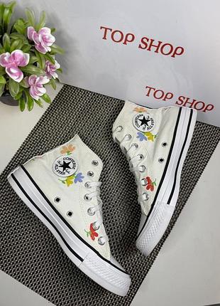 Оригинальные кроссовки кеды высокие converse