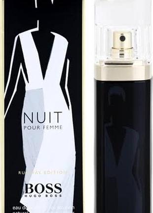 Hugo boss nuit pour femme runway edition 75мл