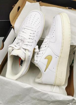 Оригинальные кроссовки us9 nike air force 1 lowww07 jewel "pale vanilla" dc8894-100