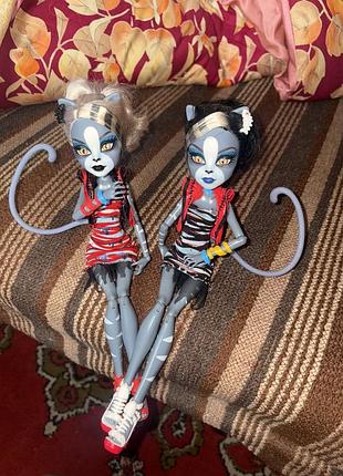 Ляльки monster high пурсефона та мяулодія монстр хай
